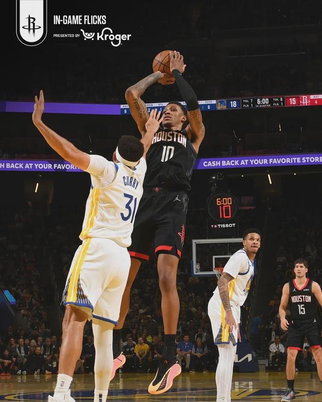 库里复出率队狂追15分 火箭准绝杀杜兰特首秀